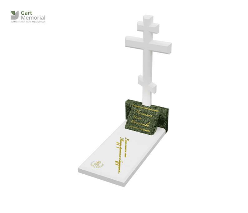 Памятник на могилу с православным крестом