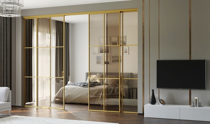 купить раздвижные межкомнатные двери и перегородки миксал loft 15